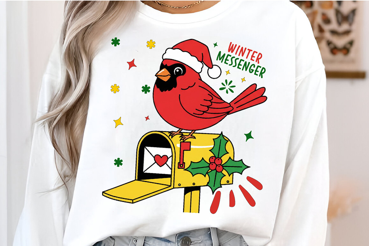 Christmas Cardinal Winter PNG, an Illustration by SinaCreation (Photo 4 of 7)
