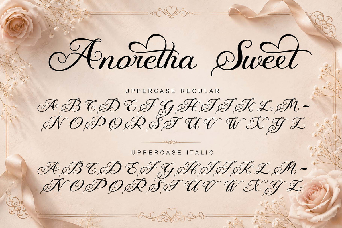 Anoretha Sweet, a Handwritten Font by Yoga Letter (Photo 7 of 10)