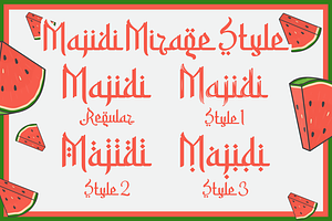 Majidi Mirage - Arabic Font