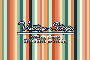 Vintage Stripe Seamless Pattern