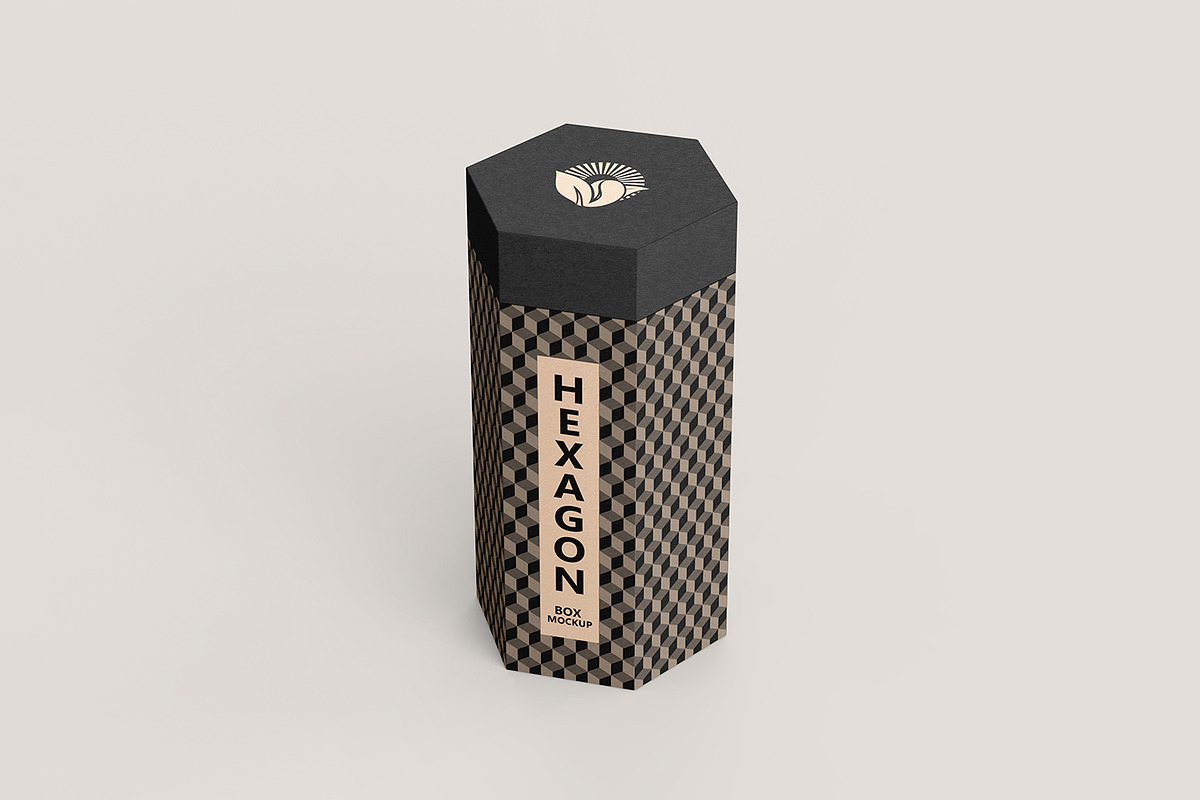 Sleek Hexagonal Packaging Mockup, a Packaging Mockup by Ram Studio LLC (Photo 13 of 16)