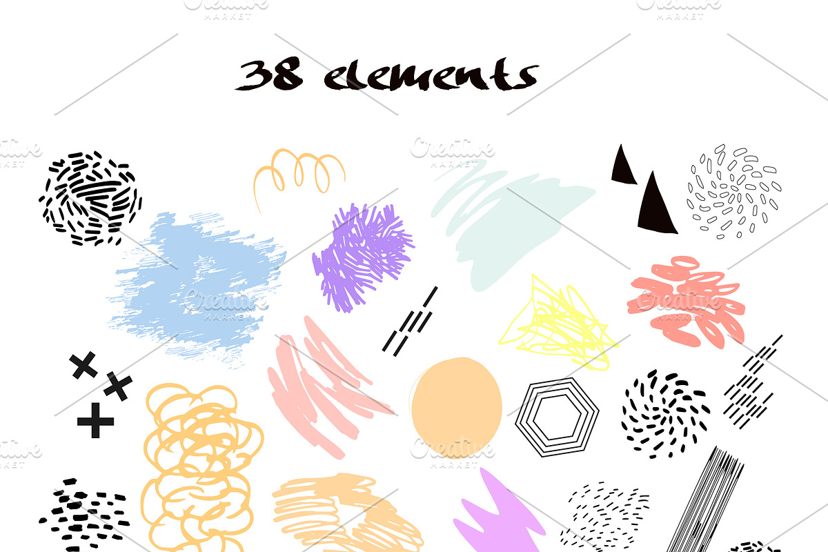 Templates, patterns, elements., a Decorative Illustration by Polanika (Photo 8 of 12)