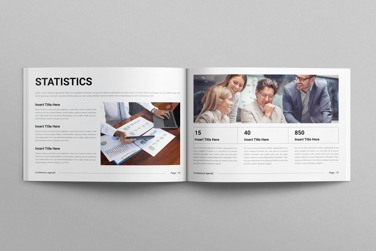Conference Agenda Template Landscape, a Presentation Template by E-Type (Photo 6 of 7)
