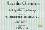 Flexander Font, a Script Font by Elvetica Letters (Thumbnail 6 of 6)