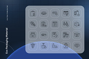 Eco Packaging material Icon, an Outline Icon by Nathaya Studio (Thumbnail 2 of 2)