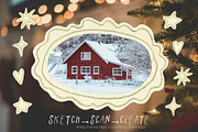 Analog Christmas: Paper Cutouts Pack, an Object Graphic by Oksana Trygub (Thumbnail 4 of 13)