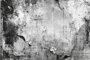 Weathered Wall with Old Newspaper Fr, a Photo by Pixeness Studio