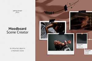 30-Object Moodboard Scene Creator, a Presentation Template by Artcoast Std.