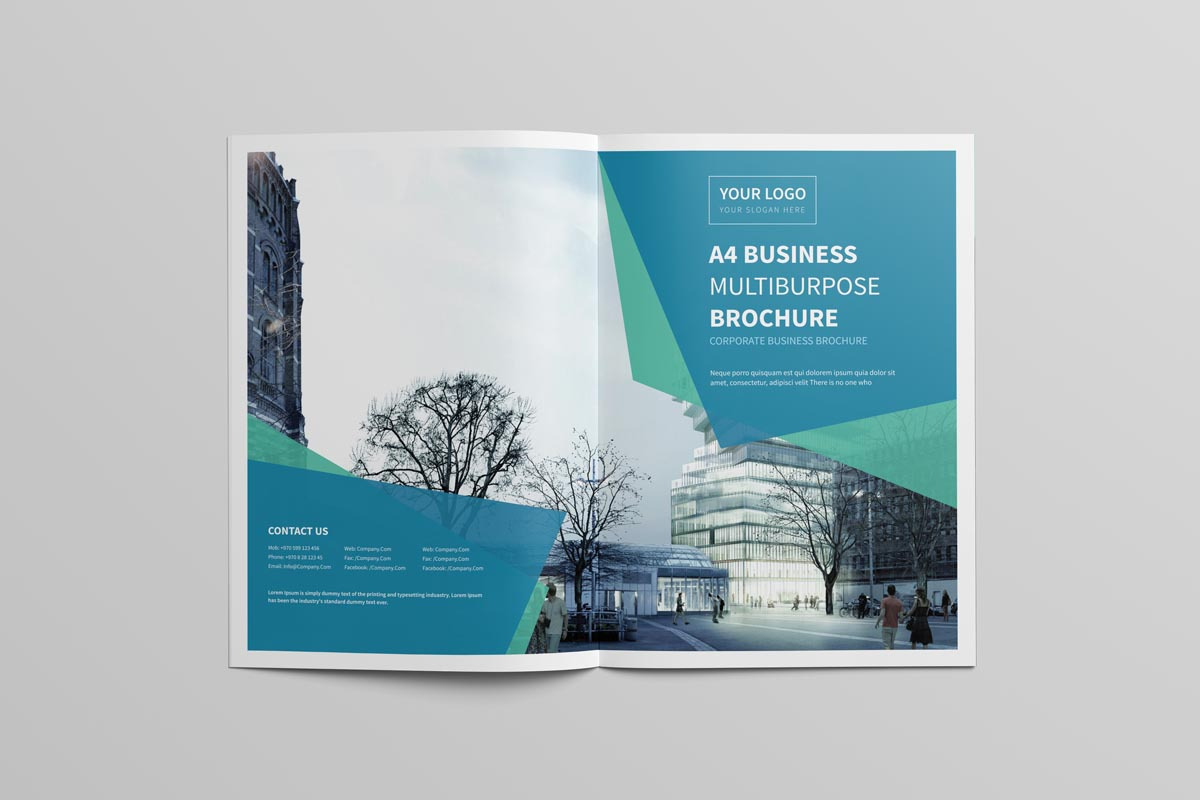 A4 Business Multipurpose Brochure, a Brochure Template by New Lines (Photo 2 of 10)