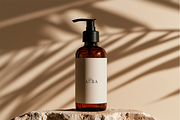 Amber Cosmetic Bottles Mockup 3 PSD, a Packaging Mockup by oxy_gen (Thumbnail 4 of 4)
