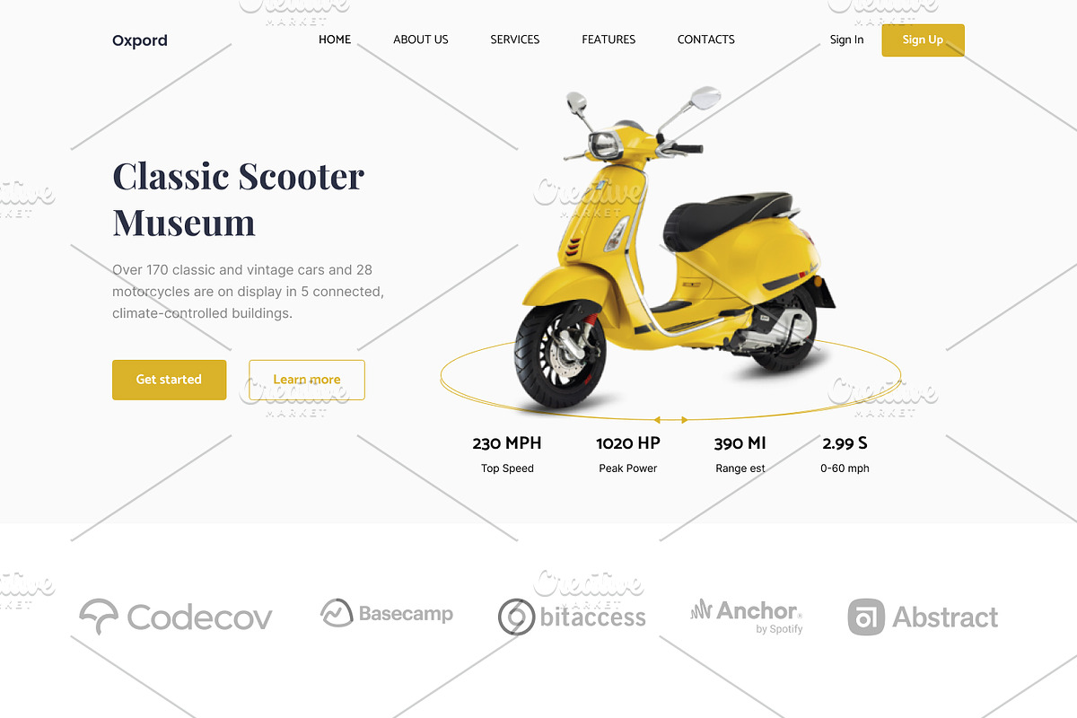 Automobile Website Design, a Landing Page Template by uiwarrior (Photo 2 of 2)