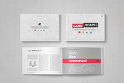 Landscape Book Mock-Up Set, a Books & Magazine Mockup by PuneDesign (Thumbnail 9 of 11)