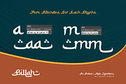 Billah - An Arabic Style Typeface, a Handwritten Font by Afkari Studio (Thumbnail 3 of 13)
