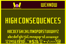 High Consequences font