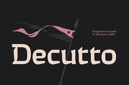 Decutto typeface, a Sans Serif Font by Michael Rafailyk