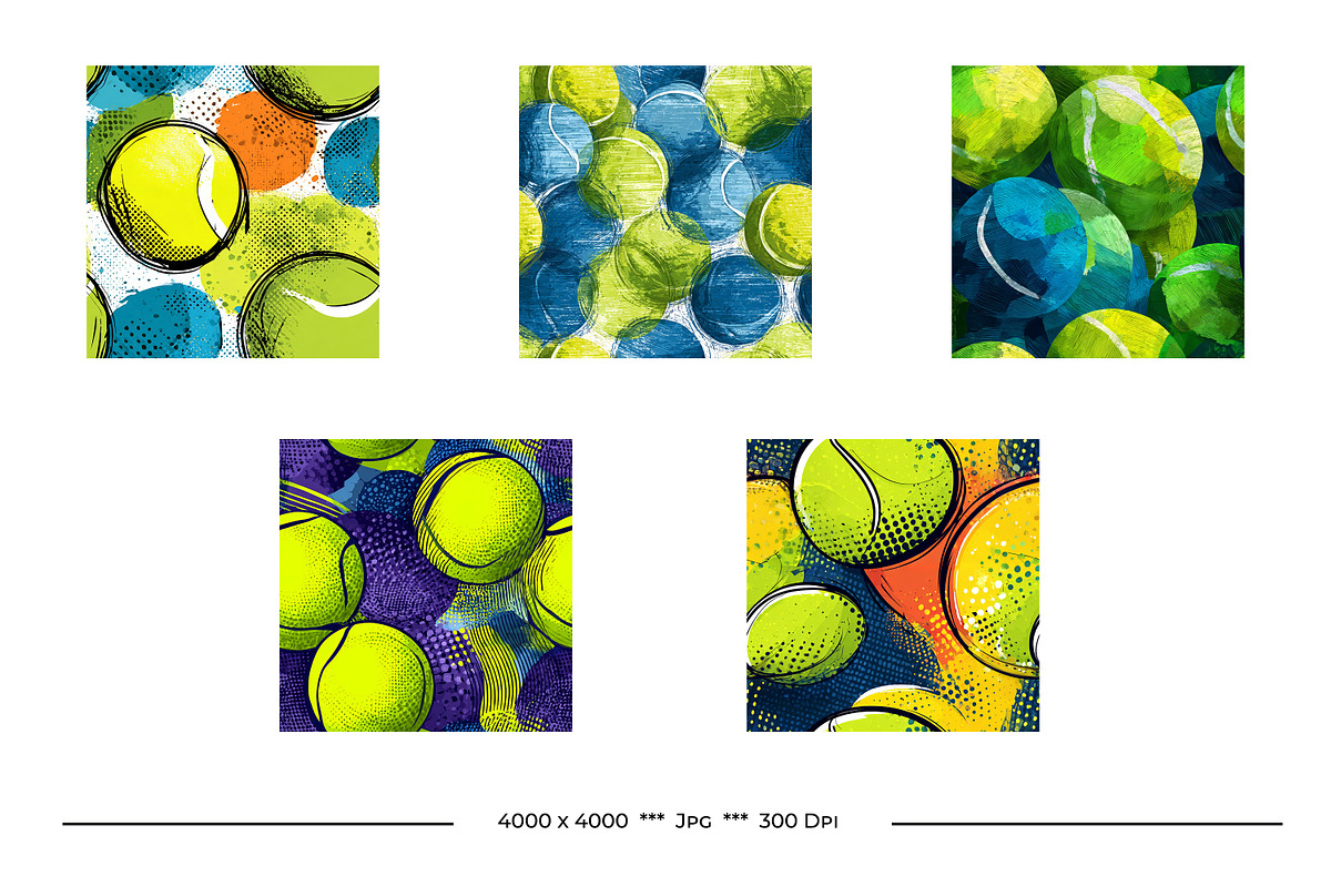 Tennis Graphics Bundle, a Pattern Graphic by karenfoleyphoto (Photo 3 of 5)