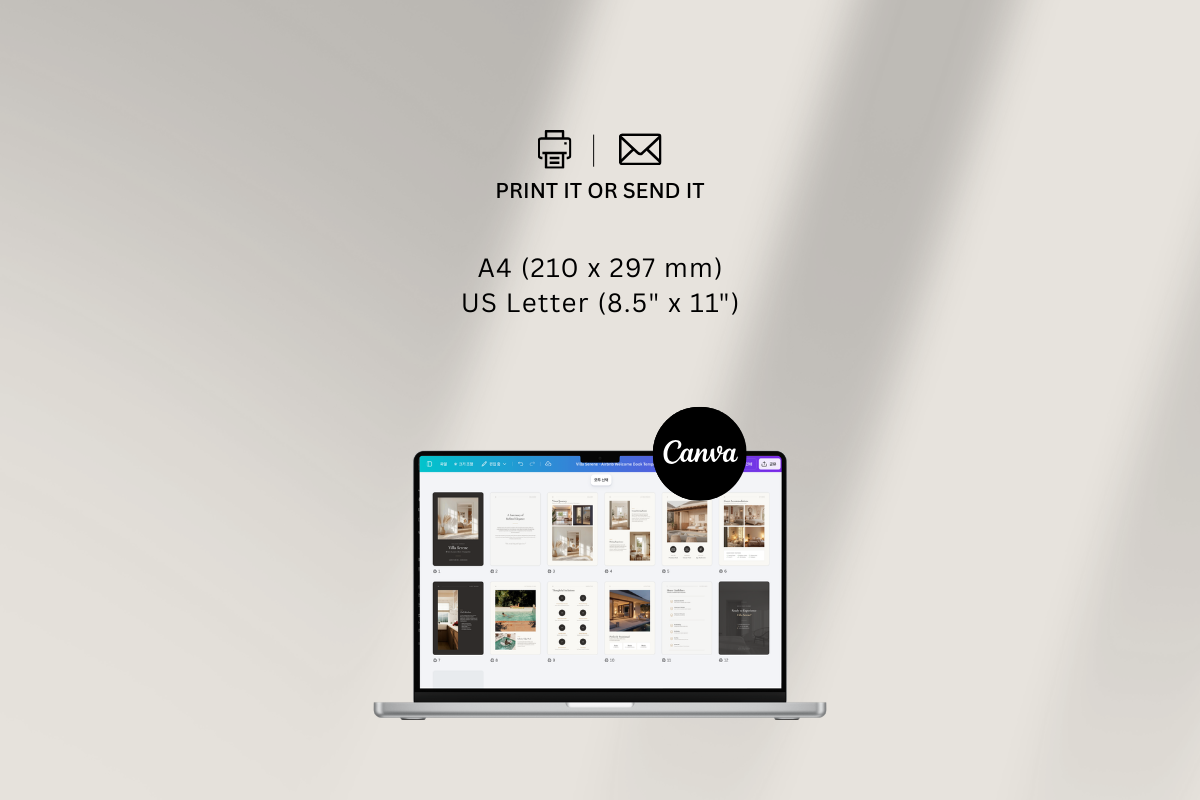 Luxury Airbnb Welcome Book Template, a Magazine Template by batang (Photo 3 of 4)