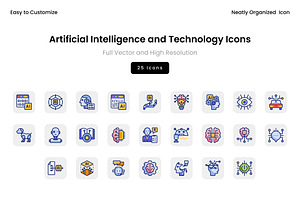 Artificial Intelligence and Technolo, an Icon by Wencory