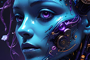 Fantasy Techno Women, a Person Illustration by Sharon Schwalbe (Thumbnail 3 of 4)