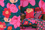 Bold Bloom Abstract Flower Pattern, a Pattern Graphic by likorbut (Thumbnail 3 of 12)