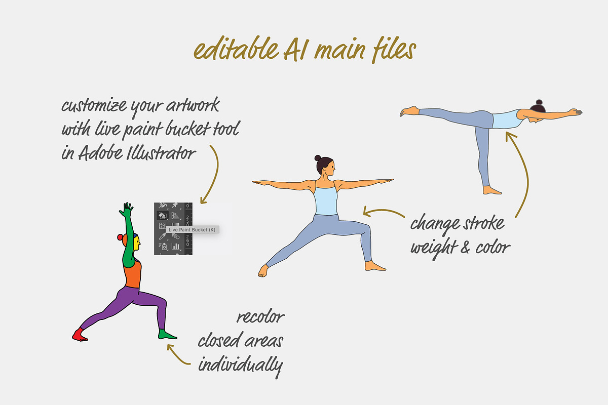 185 Yoga Poses, an Illustration by pkahraman (Photo 3 of 6)