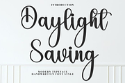 Daylight Saving, a Handwritten Font by InermediaSTUDIO (Thumbnail 1 of 7)