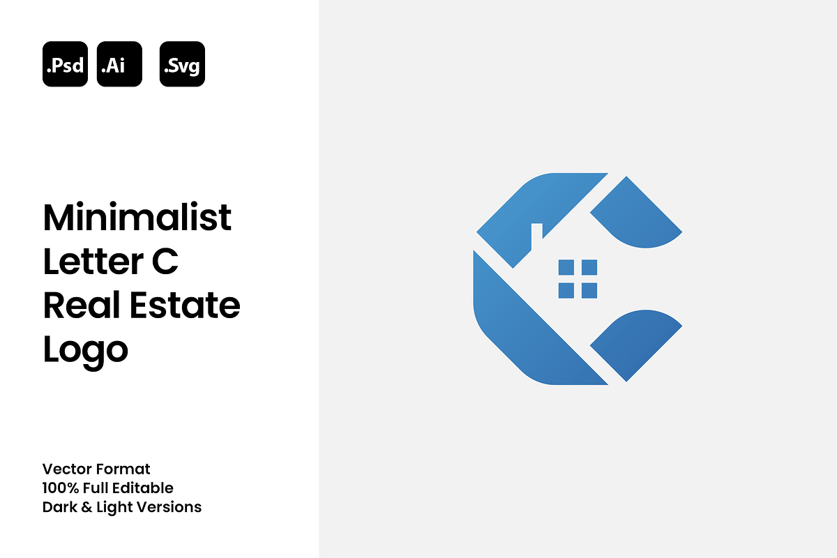 Minimalist Letter C Real Estate Logo, a Branding & Logo Template by Luxury Logos (Photo 1 of 4)