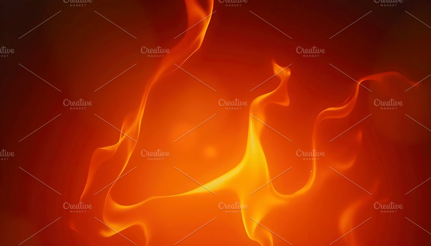 Glowing Fire Flame Background with I, a Photo by LOGOCREATIVE