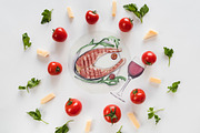 Watercolor seafood clipart, an Animal Illustration by Visual Animal (Thumbnail 3 of 4)