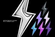 Y2K PNG Elements - 7 Color Versions, an Object Graphic by Graphicdome (Thumbnail 3 of 11)