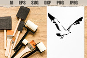 Stencils Seagull Bird, an Animal Illustration by MARYCRAFTIRIA (Thumbnail 2 of 3)