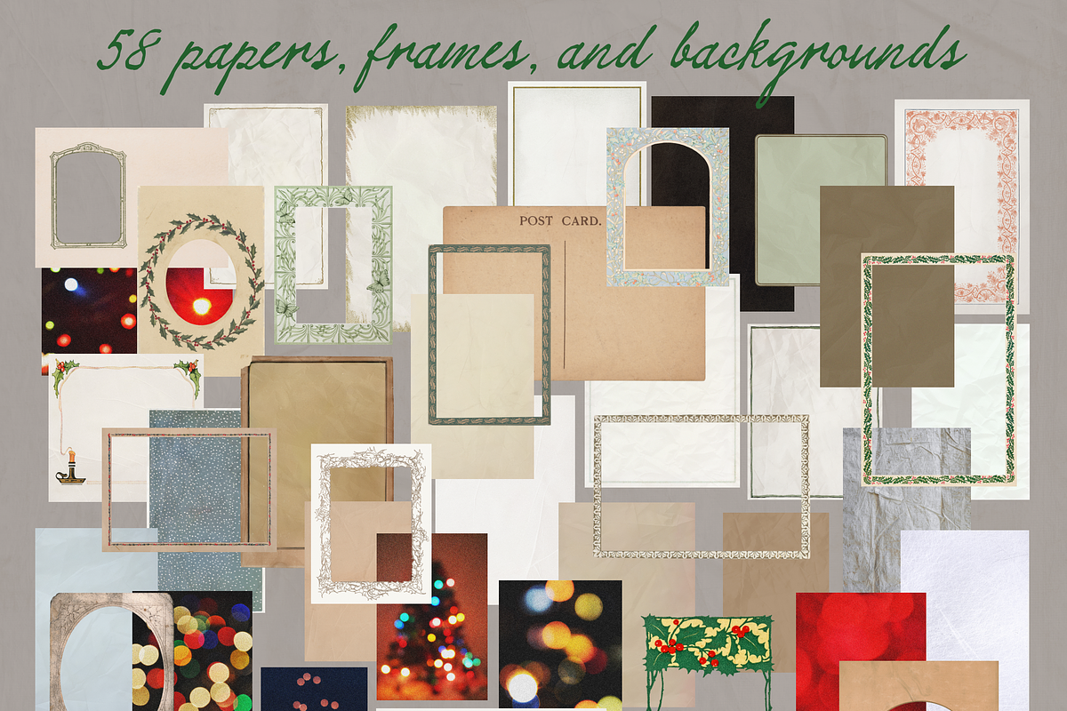 Heirloom: Christmas Collage Pack, an Object Graphic by Anastasiia VNSK (Photo 13 of 14)