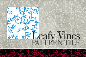 Leafy Vines Pattern Tile