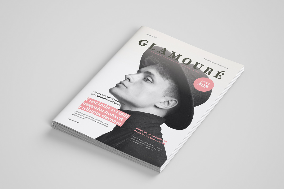 Magazine Template – Pink Color