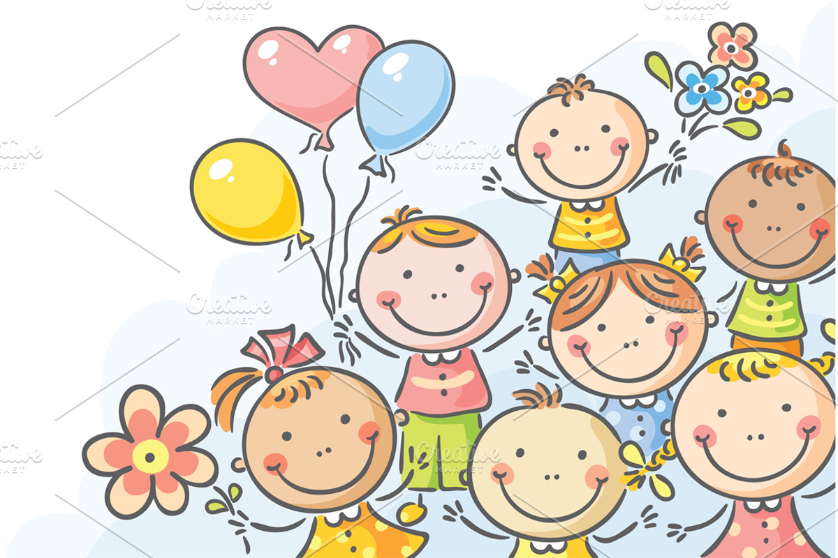 Cartoon kids frames and borders set, a Person Illustration by Bubert Art (Photo 2 of 13)