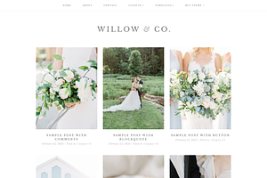 Feminine WordPress Theme | Willow