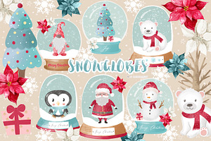 Snow Globes Clip Arts