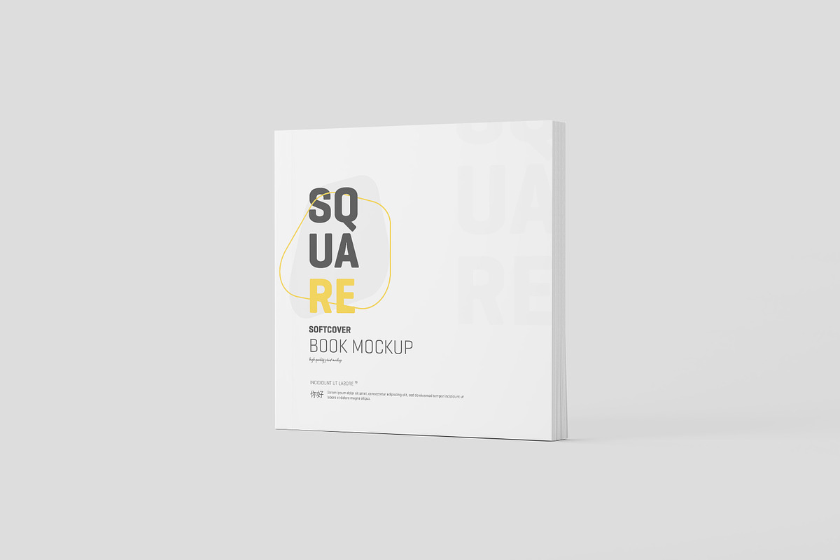 Square Softcover Book Mockup, a Books & Magazine Mockup by Toasin Studio (Photo 8 of 20)