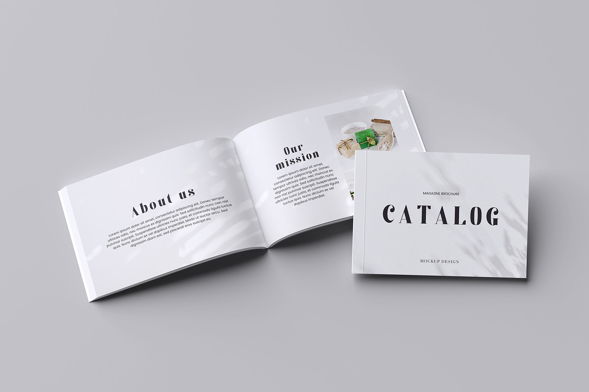 Magazine Landscape Mockup, a Magazine Template by graphicstory (Photo 1 of 10)