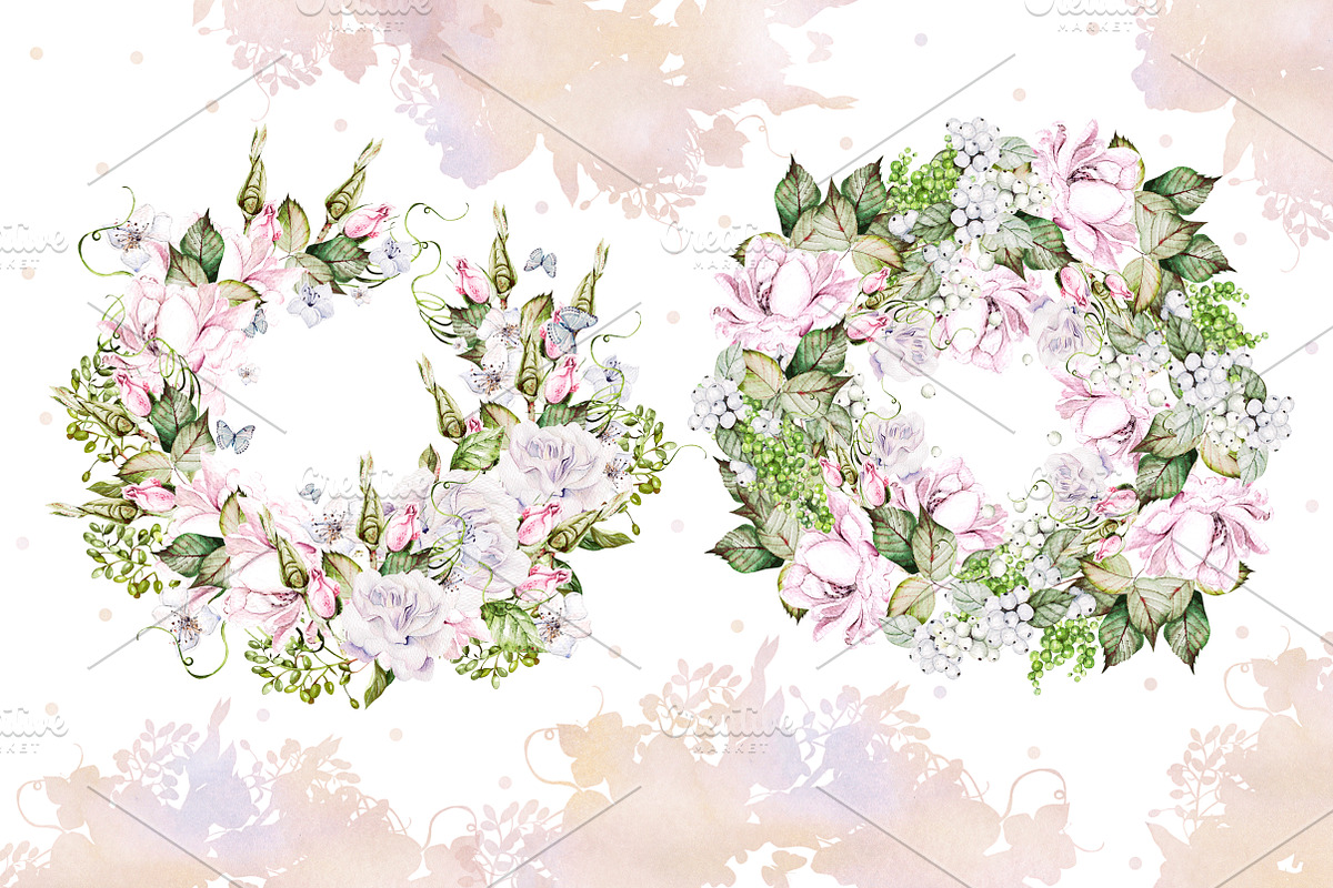 Watercolor Wedding Tender Flowers, an Object Graphic by Knopazyzy (Photo 6 of 17)