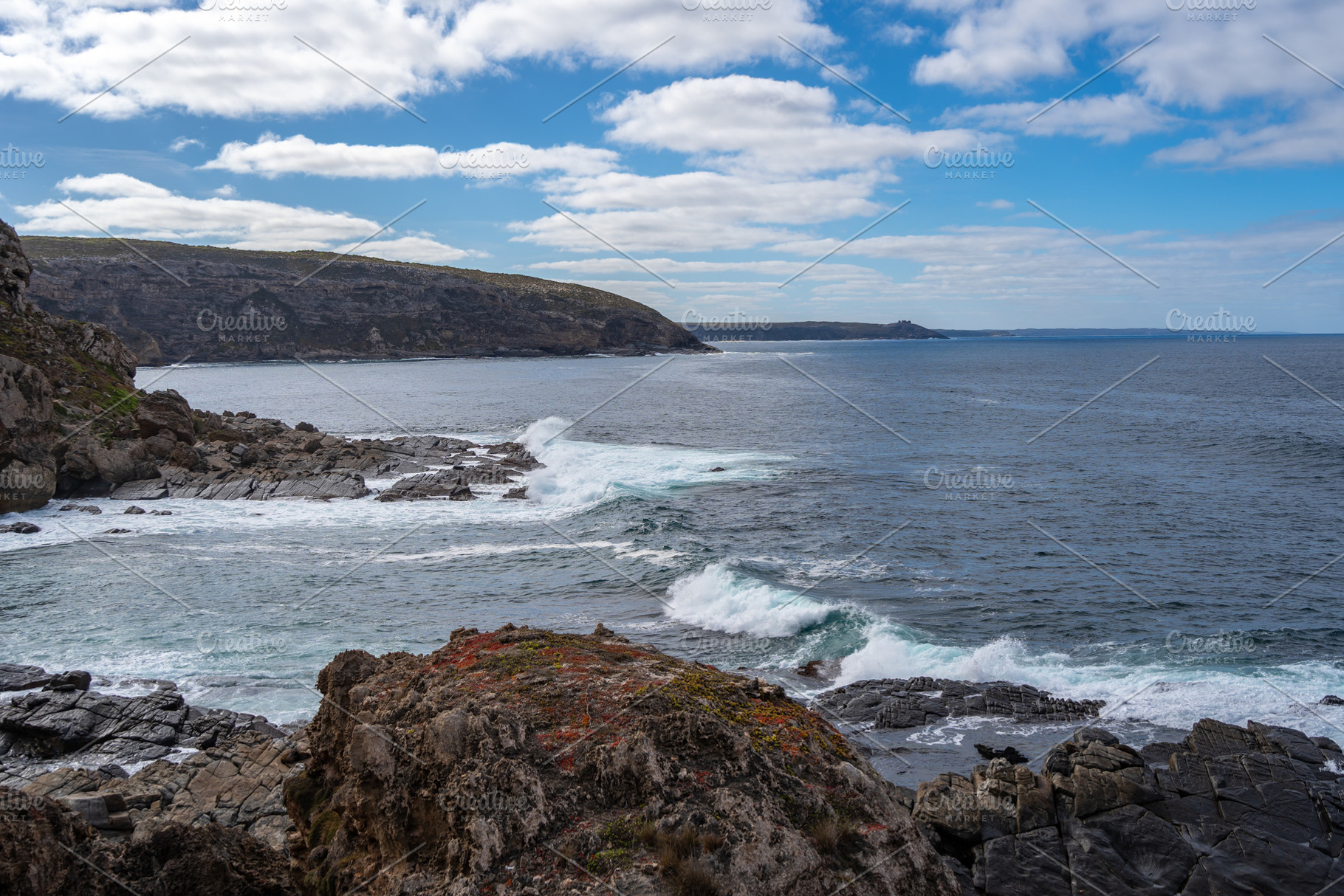 Rocky coastline seen from Cape Du Couedic, Flinders Chase, Kanga, a Nature Photo by GoodGoods