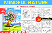 Mindful Nature Coloring Pages, a Decorative Illustration by Ink Gallery (Thumbnail 1 of 3)
