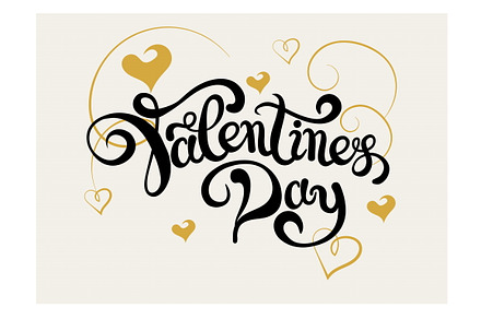Valentine. Lettering Design, a Script Font by kio