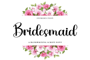 Bridesmaid, a Handwritten Font by InermediaSTUDIO (Thumbnail 1 of 8)