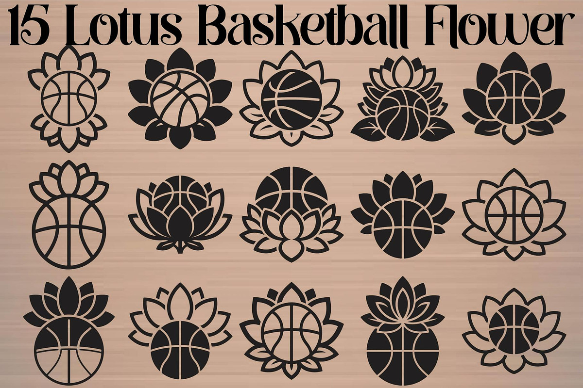 Lotus Basketball Flower, an Object Graphic by Gfx_Store (Photo 16 of 16)