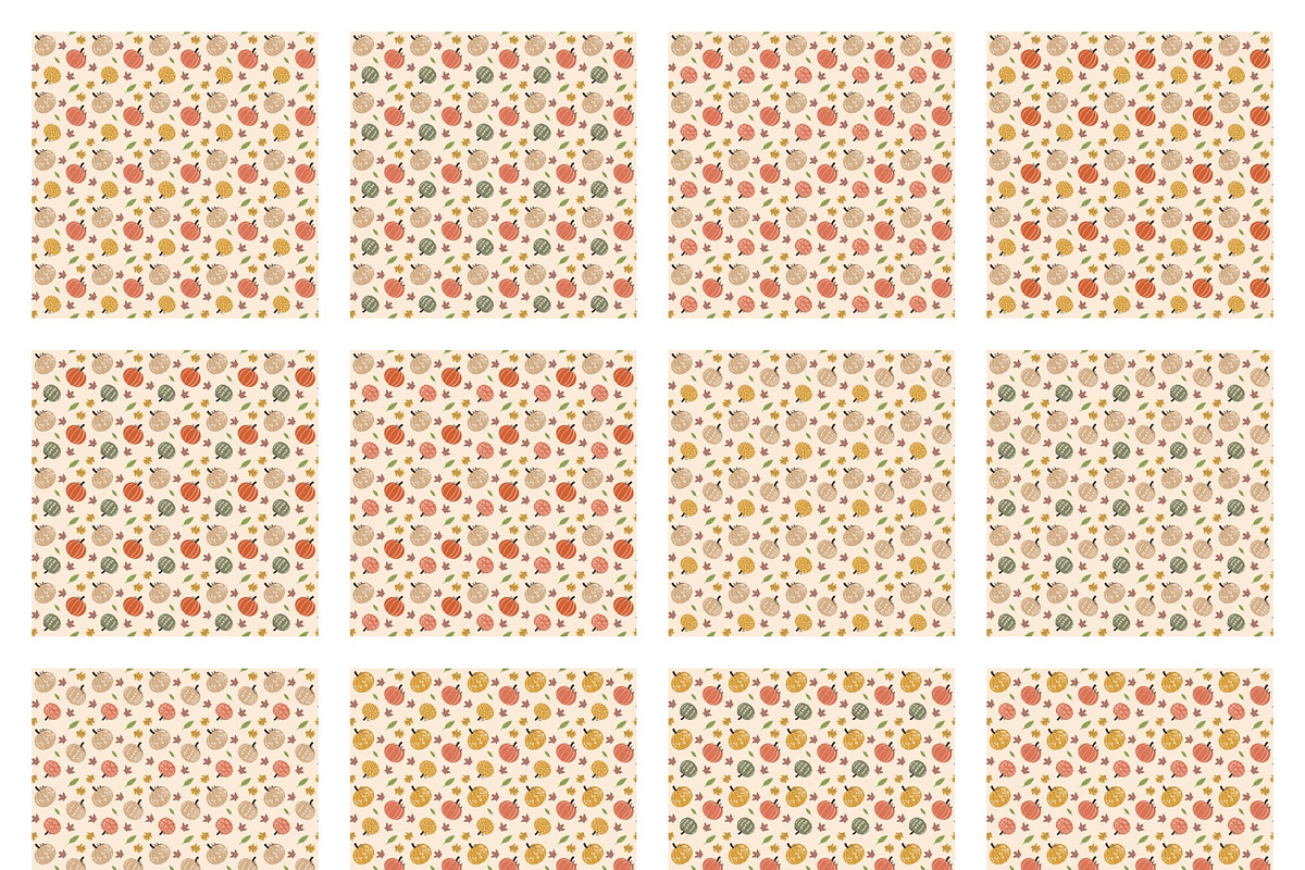 Boho Pumpkin Seamless Pattern, a Pattern Graphic by tchastudio (Photo 10 of 11)