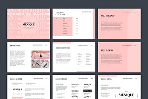 MENIQUE - Brand Guidelines Template