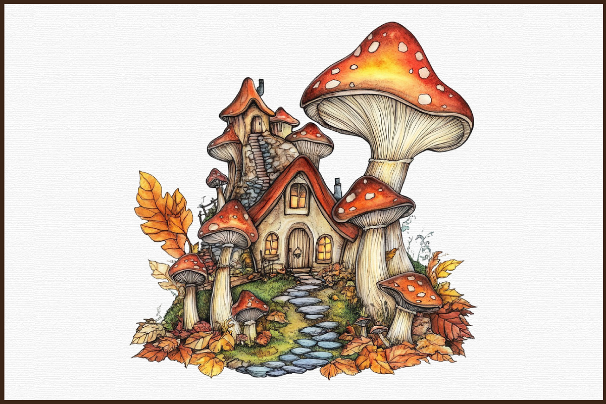 Watercolor Fall Forest Fairy Clipart, an Illustration by Sublimation Artist (Photo 3 of 6)
