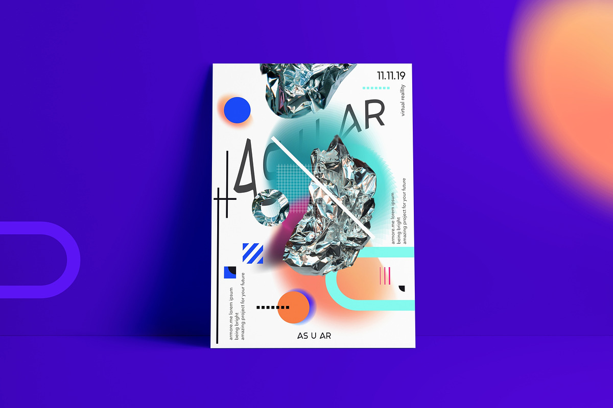 Gradient abstract & geometric set., a Pattern Graphic by lisa_kalev (Photo 3 of 12)