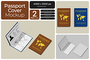 Passport Cover Mockup, a Product Mockup by Bartama Graphic (Thumbnail 1 of 3)